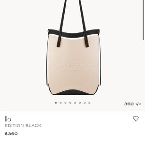 Polene Ilo EDITION BLACK tote bag
